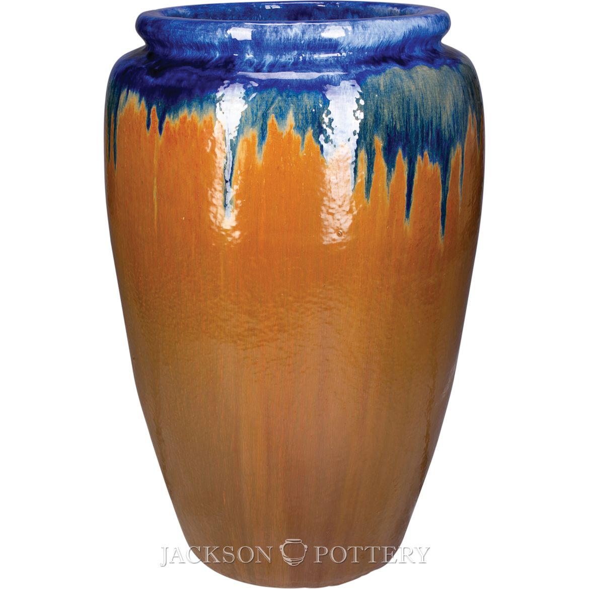 Jackson Pottery 25 in. Storage Jar Iris Red Copper