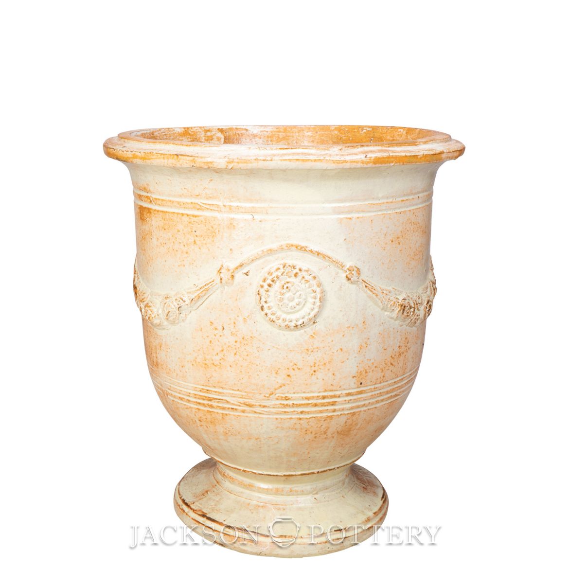 Picture of 18 in. Cezanne Urn - Mediterranean White