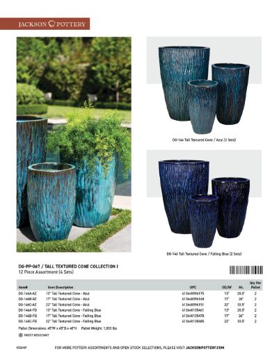 Picture of DG-PP-067 Tall Textured Cone, Designer Collection