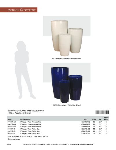 Picture of DG-PP-066 Calypso Vase, Designer Collection II