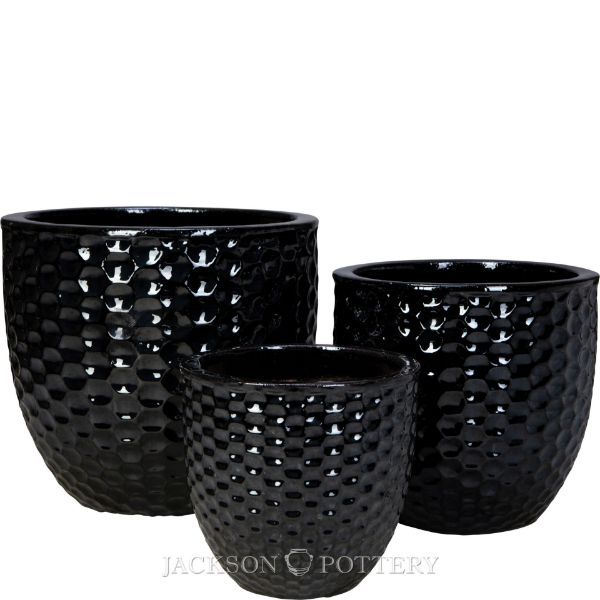 Picture of Athena Planter Set of 3 A,B,C - Black