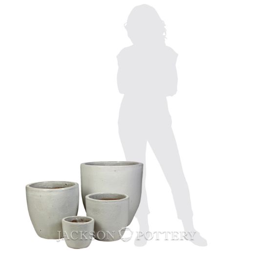 Picture of "Egg Planter Set of 4 A,B,C,D - Antique White"