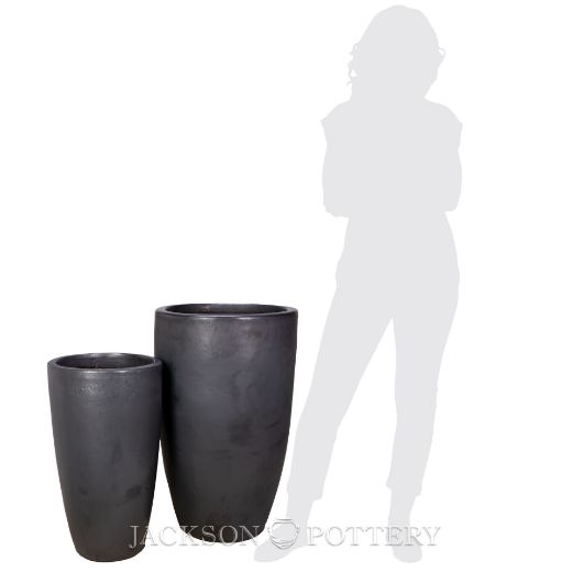 Picture of "Calypso Vase Set of 2 A,B - Charcoal"
