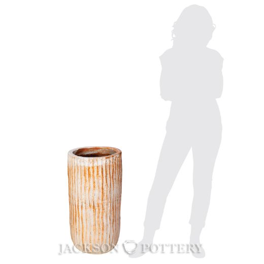 Picture of 14 in. Tall Boho Vase - Mediterranean White