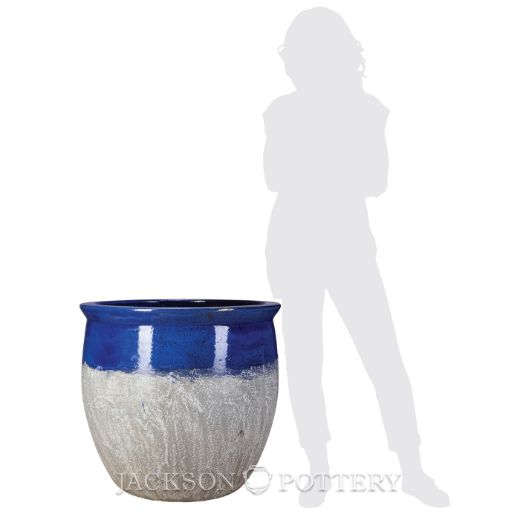 Picture of 23.5 in. Claremont Planter - Blue over Greystone