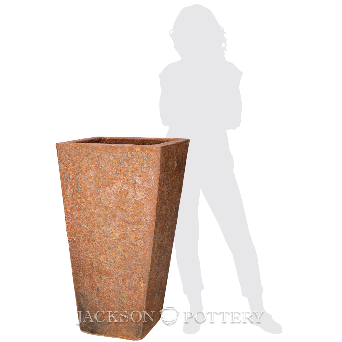 Jackson Pottery | 20 in. Malibu Square - Volcanic Rust