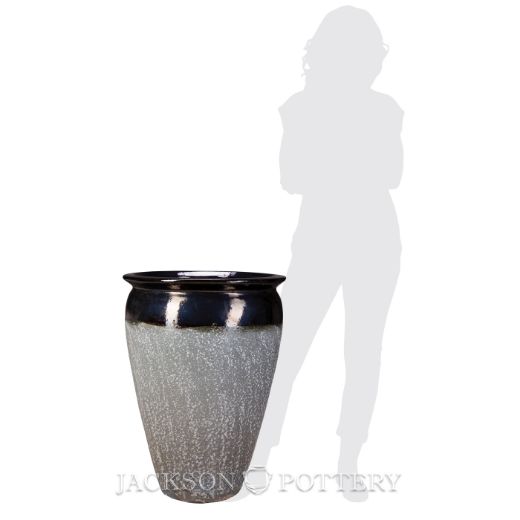 Picture of 20 in. Bautista Water Jar - Black over Greystone