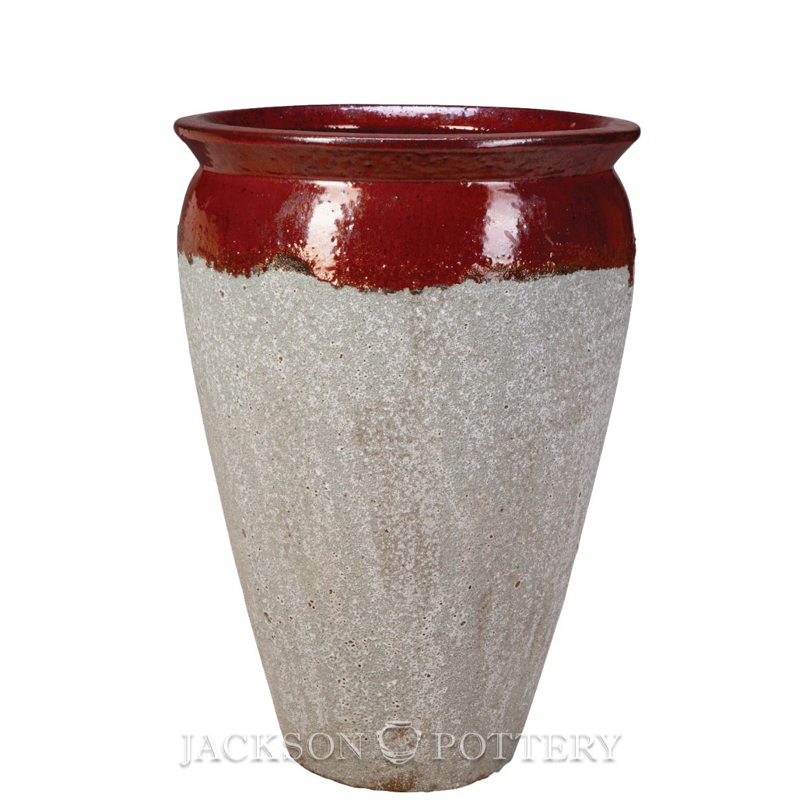 Picture of 14 in. Bautista Water Jar - Red over Greystone