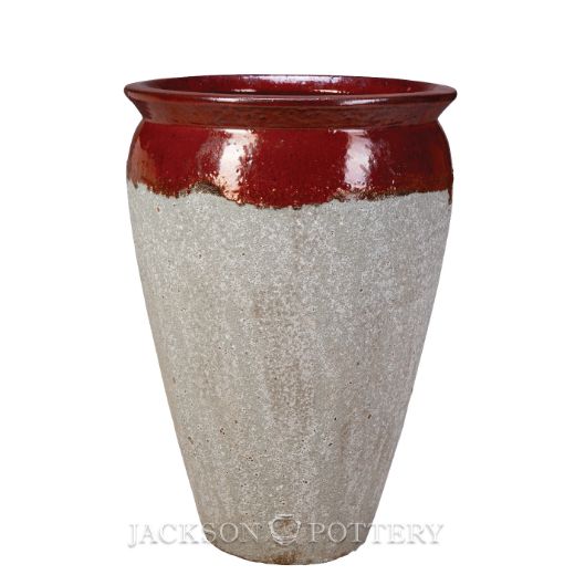Picture of 14 in. Bautista Water Jar - Red over Greystone