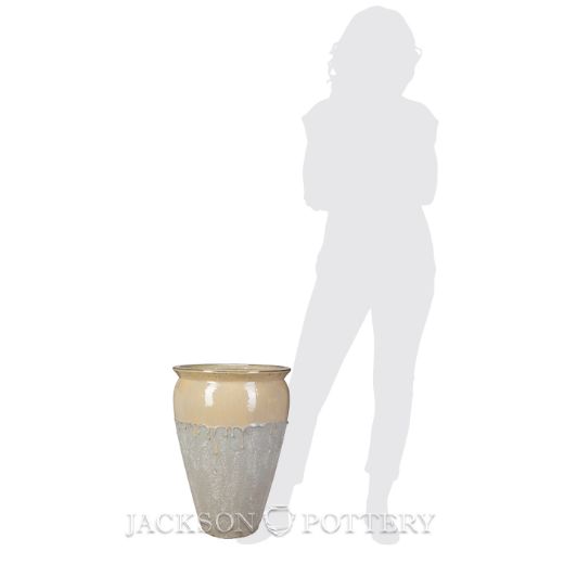 Picture of 14 in. Bautista Water Jar - Cream over Greystone