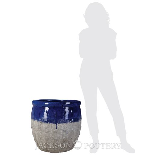 Picture of 23 in. Emperor Planter - Blue over Greystone