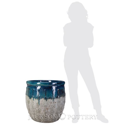 Picture of 23 in. Emperor Planter - Azul over Greystone