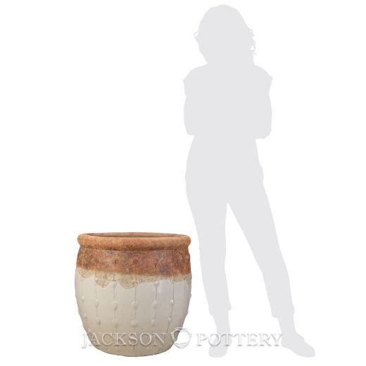 Picture of 23 in. Emperor Planter - Ancient Earth over White