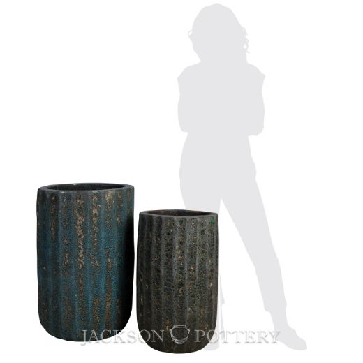 Picture of Grenada Planter, Tall Set of 2 A,B - Dark Lunar Blue