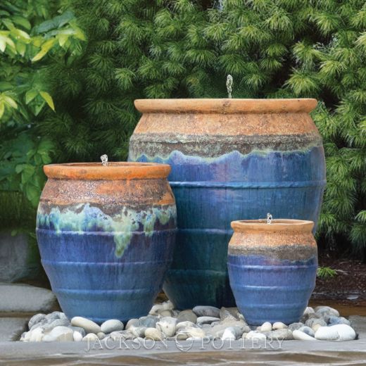 Picture of 29.5 in. Magnus Water Jar - Ancient Earth over Azul