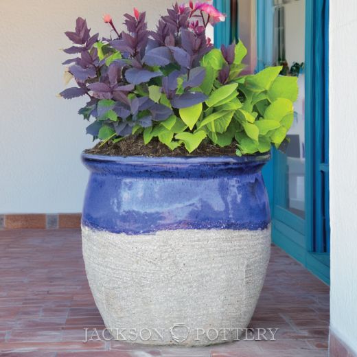Picture of 23.5 in. Claremont Planter - Blue over Greystone
