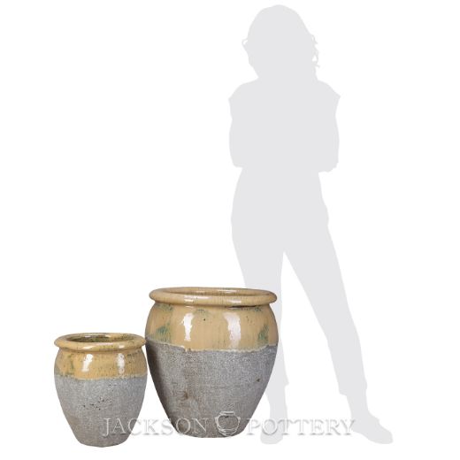 Picture of Maricopa Water Jar Set of 2 A,B - Cream over Greystone