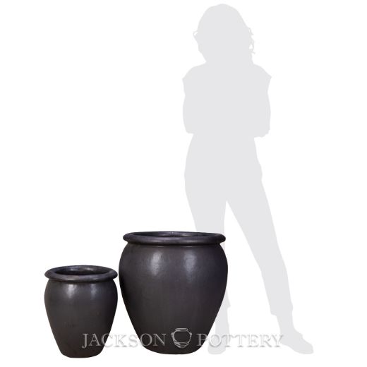 Picture of Maricopa Water Jar Set of 2 A,B - Charcoal