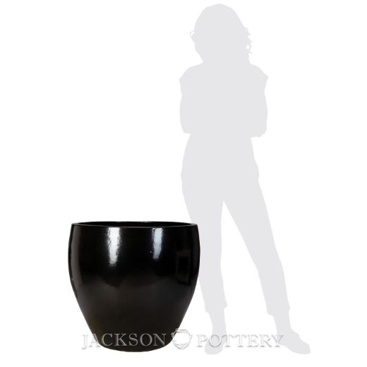 Picture of 26 in. Vista Bowl Planter - Satin Black