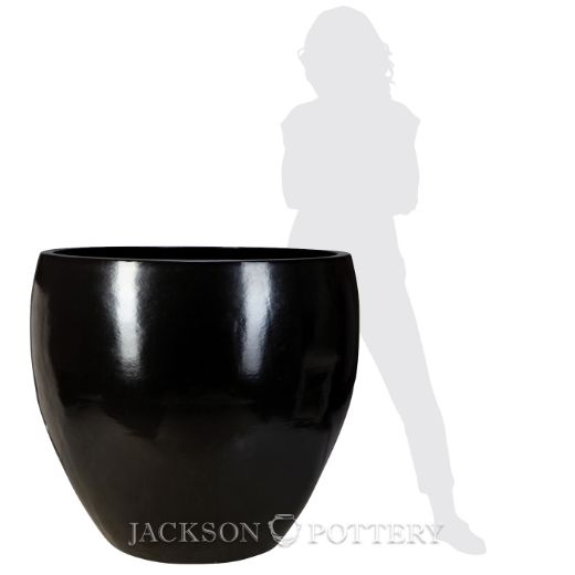 Picture of 40 in. Vista Bowl Planter - Satin Black