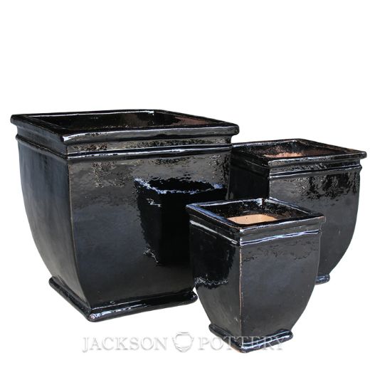 Picture of Hudson Square Planter Set of 3 A,B,C - Black