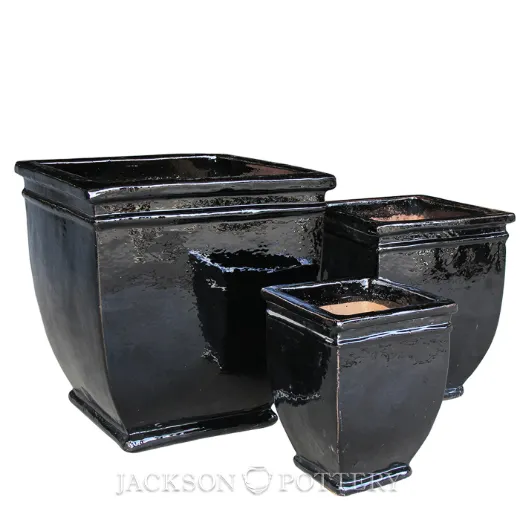Picture of Hudson Square Planter Set of 3 A,B,C - Black