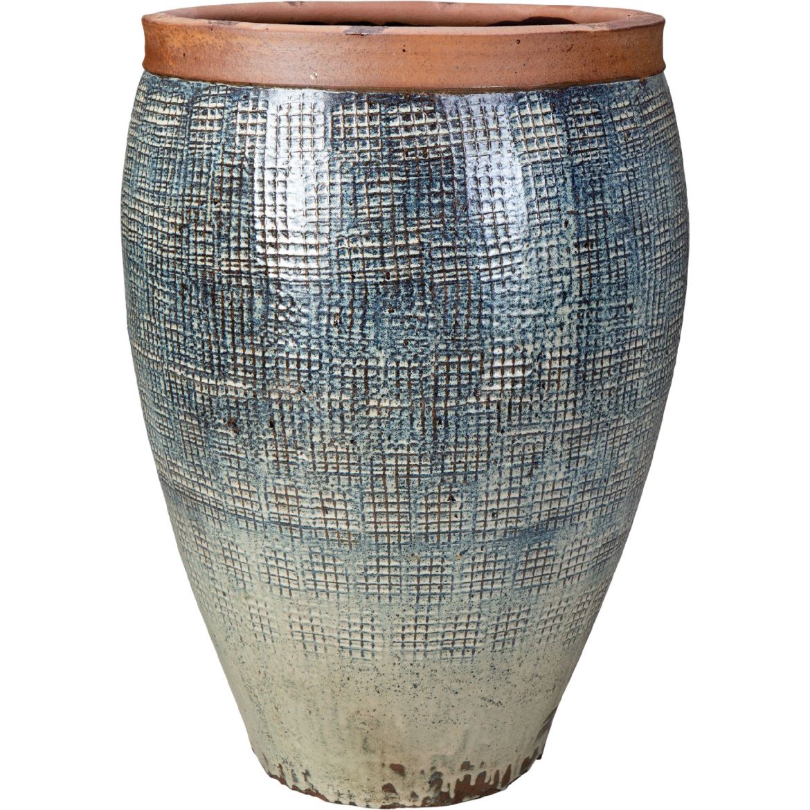 Picture of 25 in. Palm Planter Waffle - White