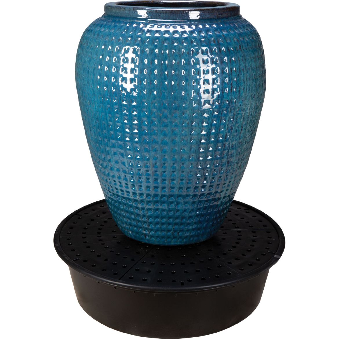 Picture of 28 in. Waffle Jar Glaze Fountain Kit - Azul