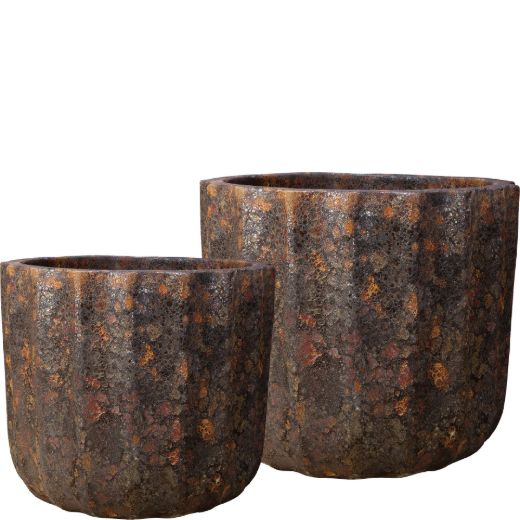 Picture of Grenada Planter, Short Set of 2 A,B - Volcanic Rust
