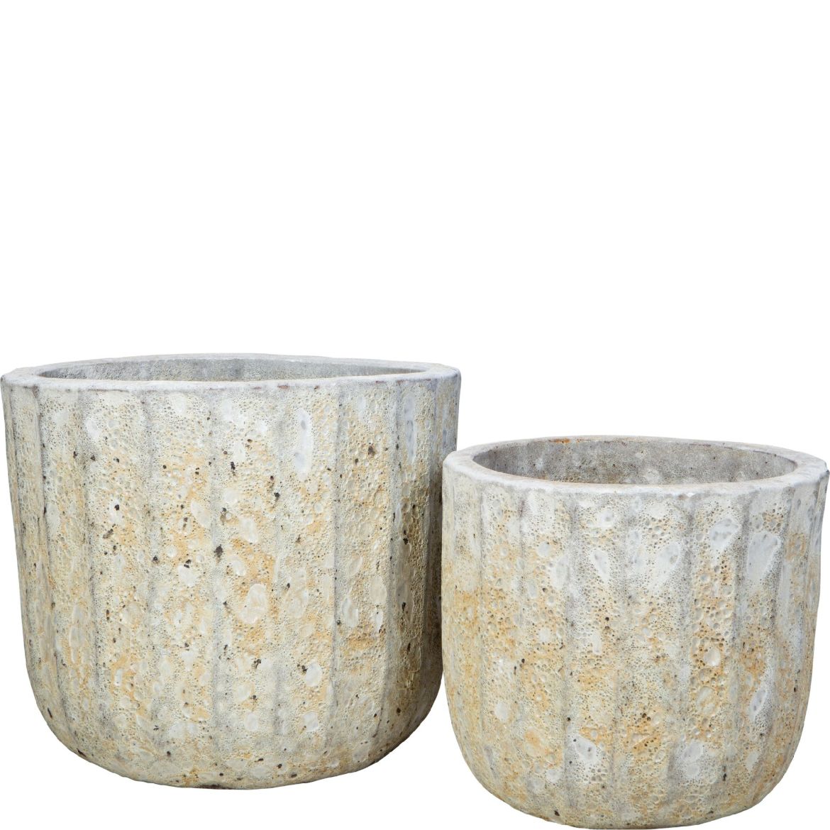 Picture of Grenada Planter, Short Set of 2 A,B - White Lava