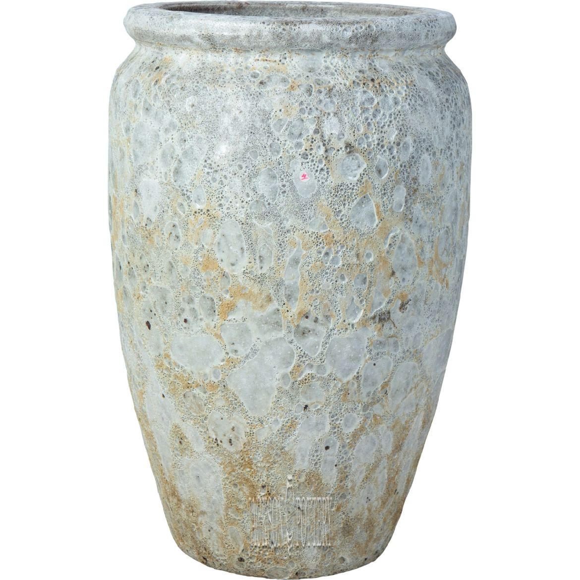 Picture of 15 in. Marvella Vase - White Lava