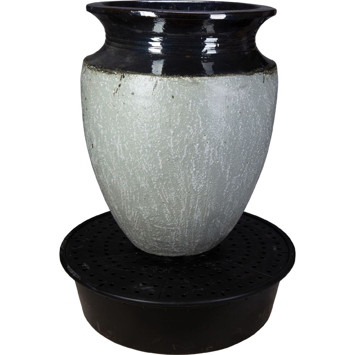 Picture of 28 in. Maximus Jar Fountain Kit - Black over Greystone