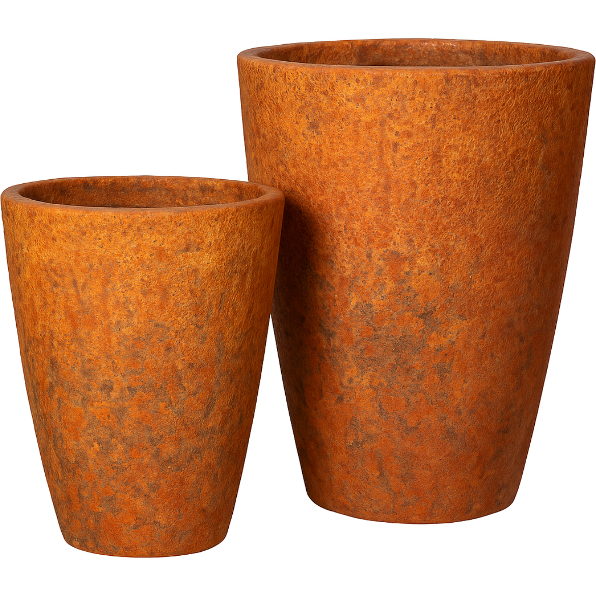 Picture of Vaso Pltr Set of 2 - 18, 23 in - Volcanic Rust